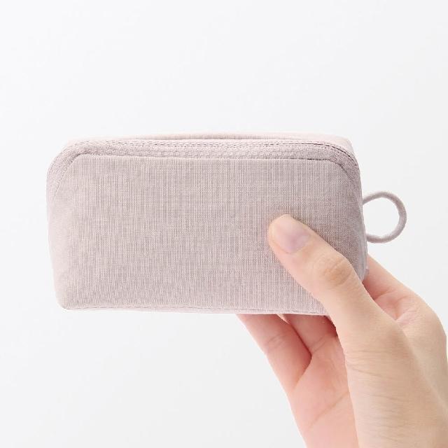 【MUJI 無印良品】皺褶尼龍廣口收納袋/S.約11*6*3.5cm(共3色)