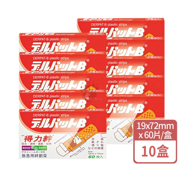 【藥聯生技】得力絆X10盒(60片/盒 妥療速醫療用貼布)