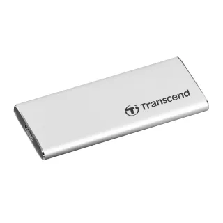 【Transcend 創見】ESD260C 1TB USB3.1/Type C 雙介面外接SSD行動固態硬碟-晶燦銀(TS1TESD260C)