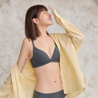 【瑪登瑪朵】QQ雲 無鋼圈紓壓無痕內衣 B-E罩杯(鐵石灰)