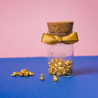 【Just Gold 鎮金店】9999黃金小金豆 1g(三入組-網路限定)