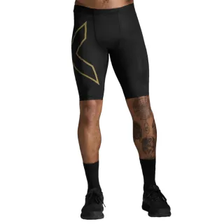 【2XU】M Light Speed Compression Shorts 男士 輕盈奔馳壓縮短褲 黑/金(2X24NSM731299)