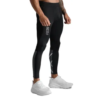 【2XU】M Light Speed React Compression Tights 男士 全長手機口袋輕盈奔馳進階壓縮褲 黑(2X24NSM730799)
