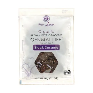 【有機思維】MUSO 日本有機糙米仙貝餅乾-黑芝麻 60g(無麩質全素食)