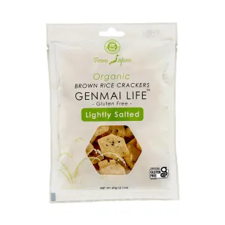 【有機思維】MUSO 日本有機糙米仙貝餅乾-薄鹽 60g(無麩質全素食)