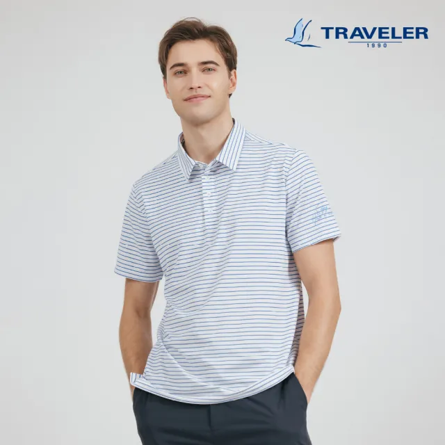 【TRAVELER 旅行者】男女款超透氣消臭吸排抗UV條紋上衣｜251TR828.829(超透氣/消臭/吸排/男女多款)