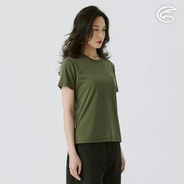 【ADISI】女drirelease羊毛消臭抑菌快排上衣 AL2511003 橄綠(吸濕 快乾 抗臭 親膚 排汗衣)