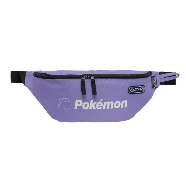 【OUTDOOR】雙11 寶可夢Pokemon-夜光百變怪腰包-紫色 ODGO23Q04PL(拉鍊隔層輕鬆分類)