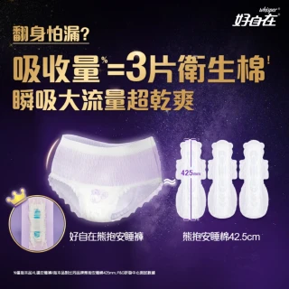 【好自在褲型任選】熊抱安睡褲10入(M/L/XL共40片 或無痕安心褲14入共28片 褲型衛生棉)