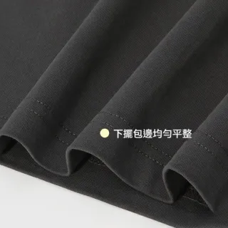 【LEEHER】260G雙紗重磅短袖/全棉T恤/衣服/短袖上衣/大碼/上衣/衣服/純色上衣/落肩/寬鬆/ 