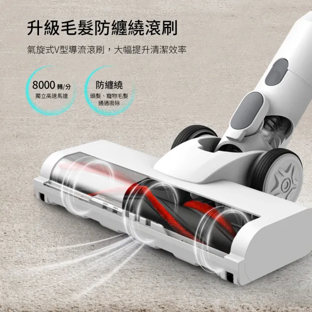 【DIKE】HCF130-GM 淨速吸-吸塵器綠光不纏繞吸頭(適用HCF100-110-130吸塵器)