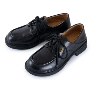 【DIANA】復古學院綁帶柔軟羊皮德比鞋(黑色)