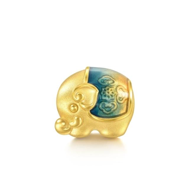 【點睛品】Charme Mini 可愛吉象 黃金串珠