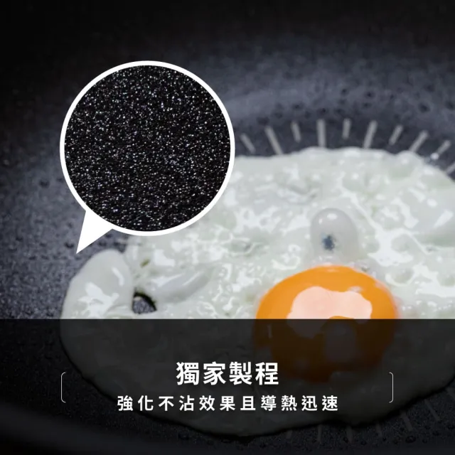 【韓國Kassel】鑽石超導熱不沾輕量深炒鍋-28cm(不沾鍋/不挑爐具/IH爐可用鍋/好讚鍋)