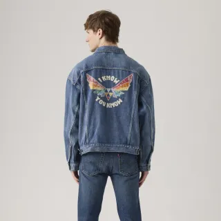 【LEVIS】Pride平權系列 男女同款 造型刺繡牛仔外套 熱賣單品 002FF-0000
