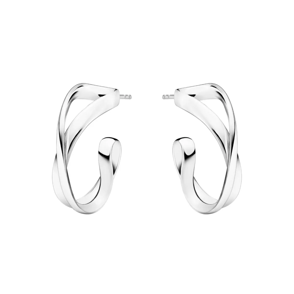 【Georg Jensen 官方旗艦店】INFINITY 耳環 小 - 線上獨賣款(純銀)