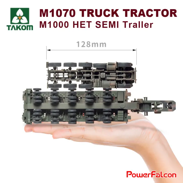 【PowerFalcon】1/72 M1070&M1000 70噸戰車拖車 坦克運輸車(Takom 5021 三花模型 模型組裝)