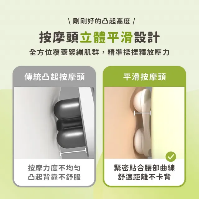 【3ZeBra 三隻斑馬】酪梨枕｜溫感按摩腰靠枕(三合一按摩枕 按摩抱枕 腰背部按摩  雙11 1111)