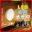 【夢巴黎】LED 圓型磁吸感應燈 多入組(感應燈 小夜燈 人體感應燈 LED感應燈 床頭燈 磁吸感應燈 展示燈)