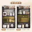 【Ashley House】120面寬-大型多功能碳鋼收納層架(鐵架 收納架 廚房架 臥室架 浴室架 陽台架)