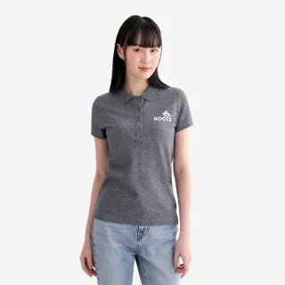【Roots】Roots女裝- ROOTS ATHLETICS 短袖POLO衫(灰色)