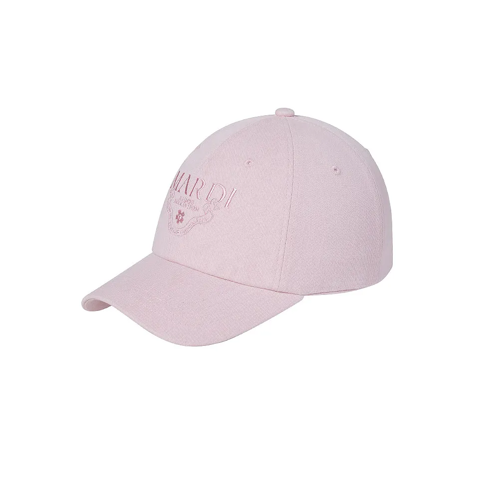 【MARDI MERCREDI】棒球帽 淺粉色 刺繡LOGO 學院風 水洗 CAP ALUMNI CLASSIQUE WASHING