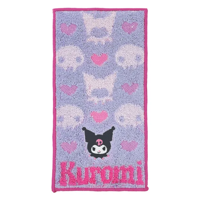 【Marushin 丸真】原廠正貨 三麗鷗 純棉刺繡口袋小毛巾 二入組(酷洛米)