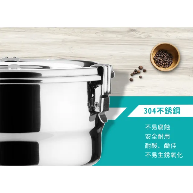 【Chieh Pao 潔豹】304不鏽鋼康潔密封餐盒 12CM 600CC(SGS檢驗合格 防溢 飯盒 便當盒)