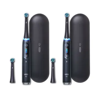 【德國百靈Oral-B-】iO9微磁電動牙刷-黑色雙入組