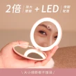 【AWSON 歐森】日本歐森充電式多功能LED化妝鏡/AWD-1017(雙鏡面/2倍放大/三段補光)