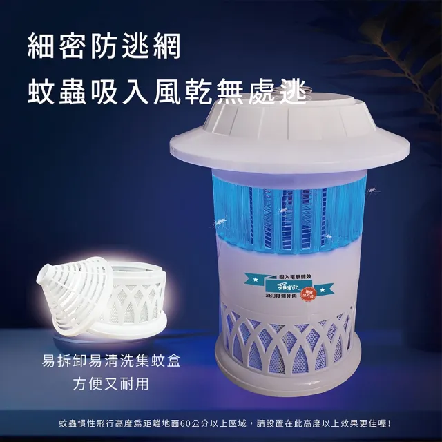 【羅蜜歐】吸入電擊雙效捕蚊燈(RL-257)