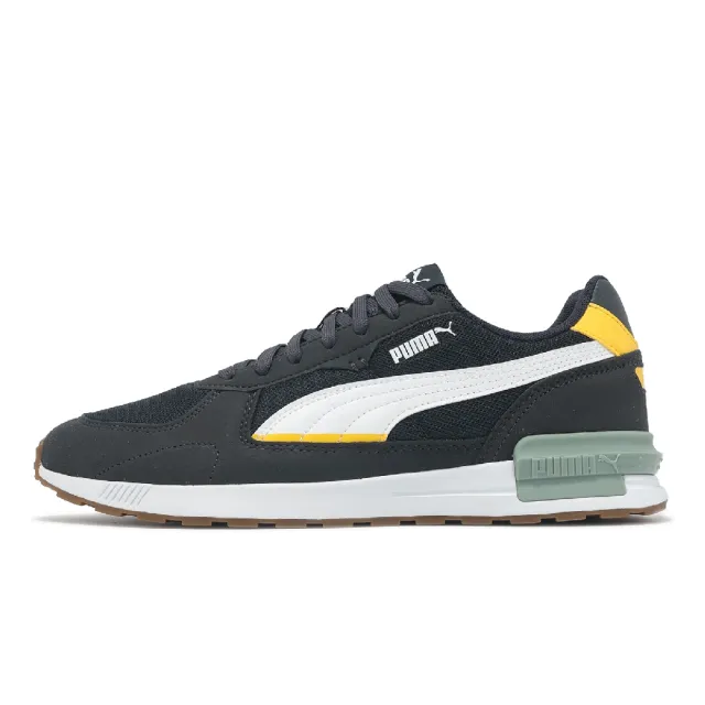 【PUMA】休閒鞋 Graviton 男鞋 黑 白 復古 板鞋 膠底(380738-67)