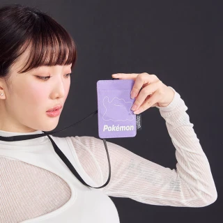 【OUTDOOR】寶可夢Pokemon-夜光百變怪票卡證件套-紫色 ODGO23Q13PL(特殊科技夜光油墨印刷)