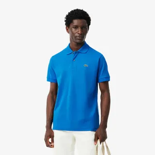 【LACOSTE】男裝-經典版型 L.12.12 重磅網眼布短袖Polo衫(藍色)