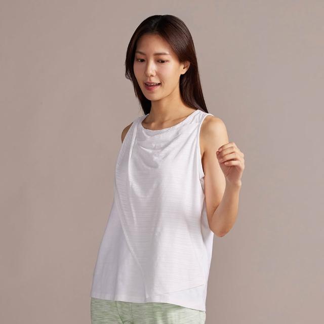 【YVONNE 以旺傢飾】網路限定｜竹節紗假兩件式背心-白