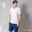 【NAUTICA】官方旗艦 男裝 經典素色吸濕排汗短袖POLO衫(白色)