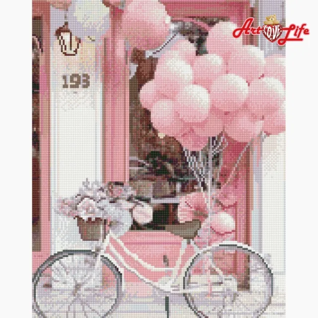 【ArtLife 藝術生活】GJ5700甜蜜角落 40*50CM(鑽石畫 DIY DIY鑽石貼畫 交換禮物 珠畫 貼鑽玩具)