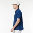 【NAUTICA】官方旗艦 男裝 素色口袋休閒短袖POLO衫(藍色)