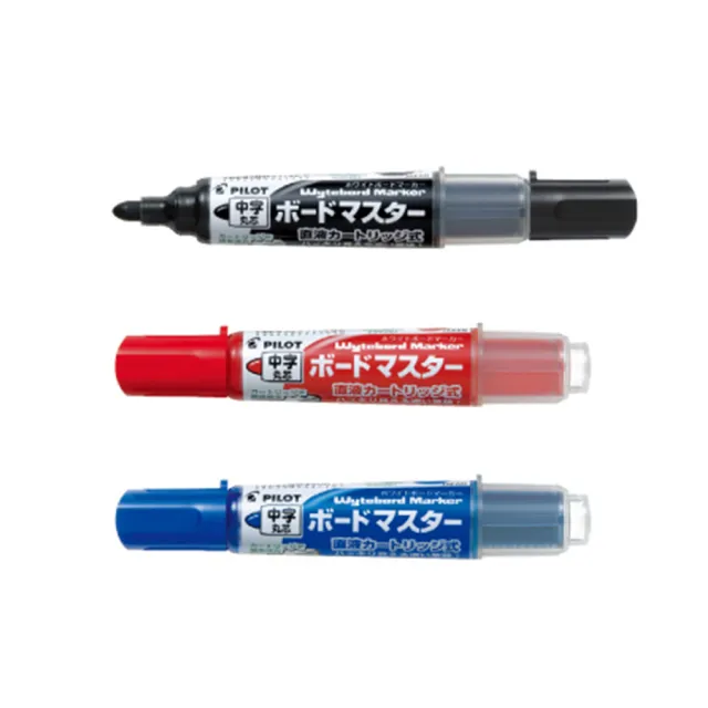 【PILOT 百樂】中字白板筆10支+量販卡水30支組合/組 WMBM-12L WMRF-80-10