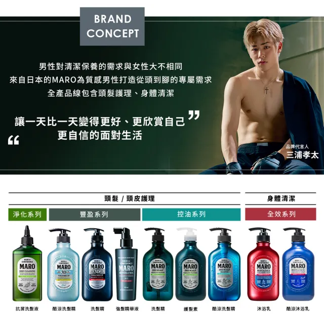 【MARO】終極秒感!全效沐浴乳 兩款任選(一般450ml/酷涼400ml)