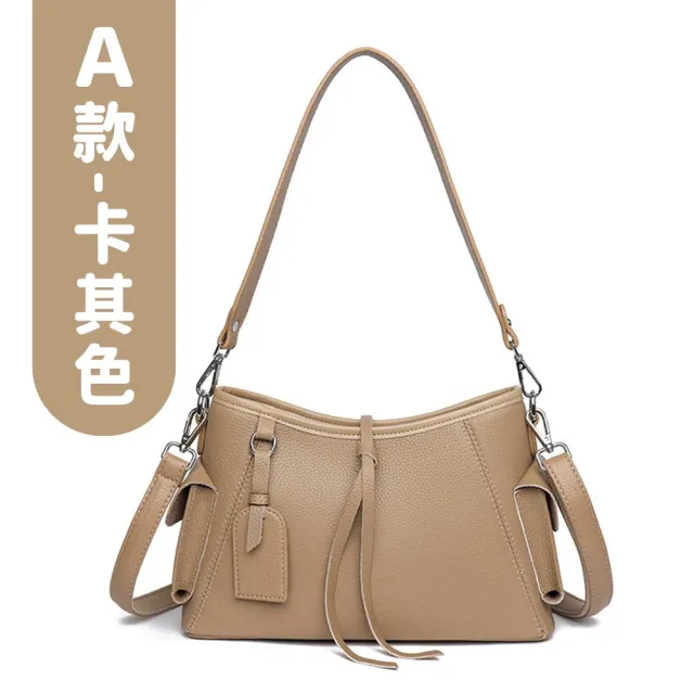 【MoonDy】真皮包包 奶茶色包包 斜背包 大容量斜背包 通勤包 黑色包包 牛皮包包 女生禮物