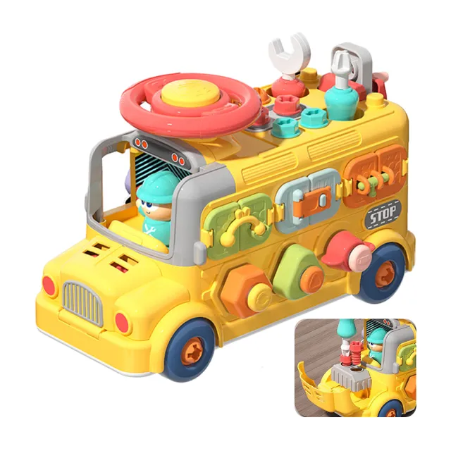 【JoyNa】DIY拆解玩具 玩具車 六面益智 工程車(擰螺絲.手眼協調早教玩具.教具)