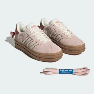 【adidas 愛迪達】DISNEY X GAZELLE BOLD 運動休閒鞋(JR4244 女款 ORIGINALS厚底休閒鞋 貓兒歷險記 瑪麗貓)