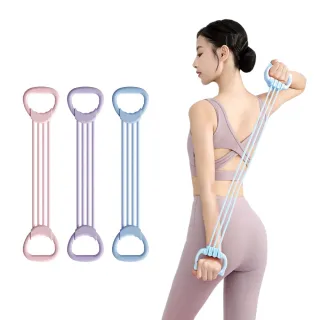 【kingkong】四檔調節拉力帶 可拆卸開肩美背彈力繩 阻力帶