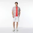【NAUTICA】官方旗艦男裝 淡雅格調棉質短袖襯衫(粉色)
