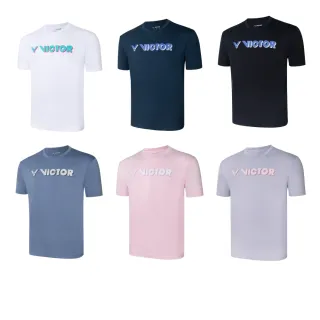 【VICTOR 勝利體育】針織T恤 中性款 吸濕排汗(T-11311 多色選 白/藍墨/黑/霧藍/粉/紫)