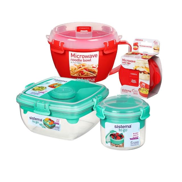 【SISTEMA】料理好營養隨行四件組 940ml 271ml 1.1L 530ml 