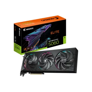 【GIGABYTE 技嘉】AORUS GeForce RTX 5060 ELITE 8G 顯示卡(GV-N5060AORUS E-8GD)