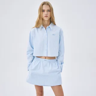 【MARDI MERCREDI】細條紋短裙 藍色 純棉 小標 COTTON MINI SKIRT STRIPE