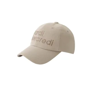 【MARDI MERCREDI】質感老帽 淺米色 經典刺繡LOGO 可調式 CAP MARDI